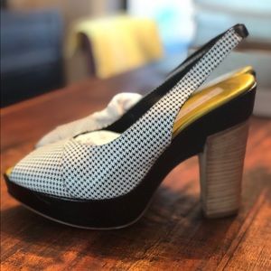 Houndstooth Wedge by Olivia Rose Tal